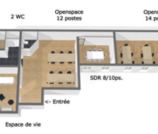 Espace indépendant 165 m² 26 postes Location bureau Rue La Fayette Paris 75010 - photo 1